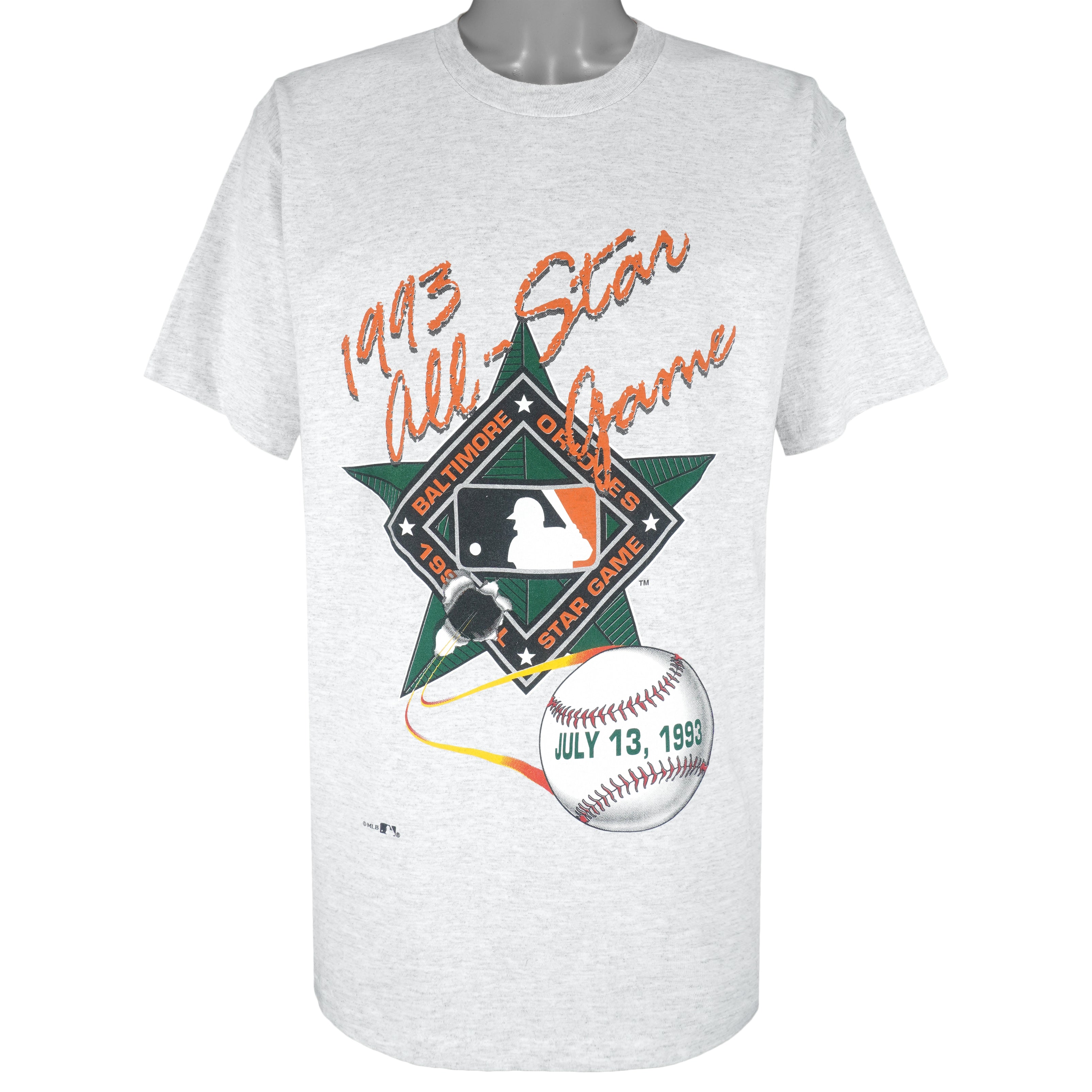 MLB (Nutmeg) - Baltimore Orioles All-Star Game Deadstock T-Shirt 1993 X-Large Vintage Retro Baseball