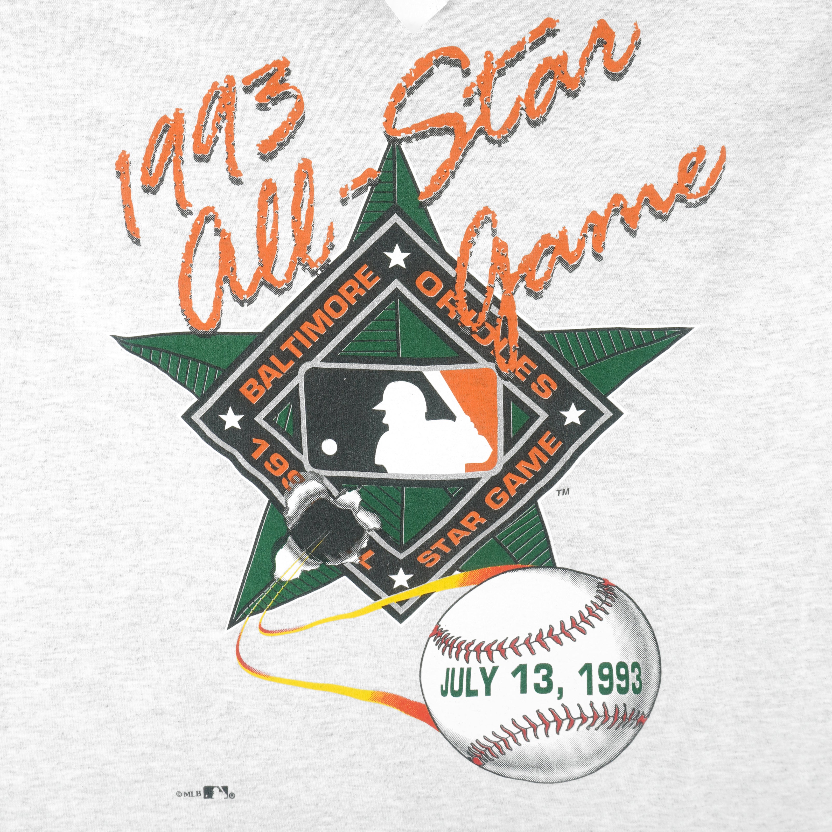 MLB (Nutmeg) - Baltimore Orioles All-Star Game Deadstock T-Shirt 1993 X-Large Vintage Retro Baseball