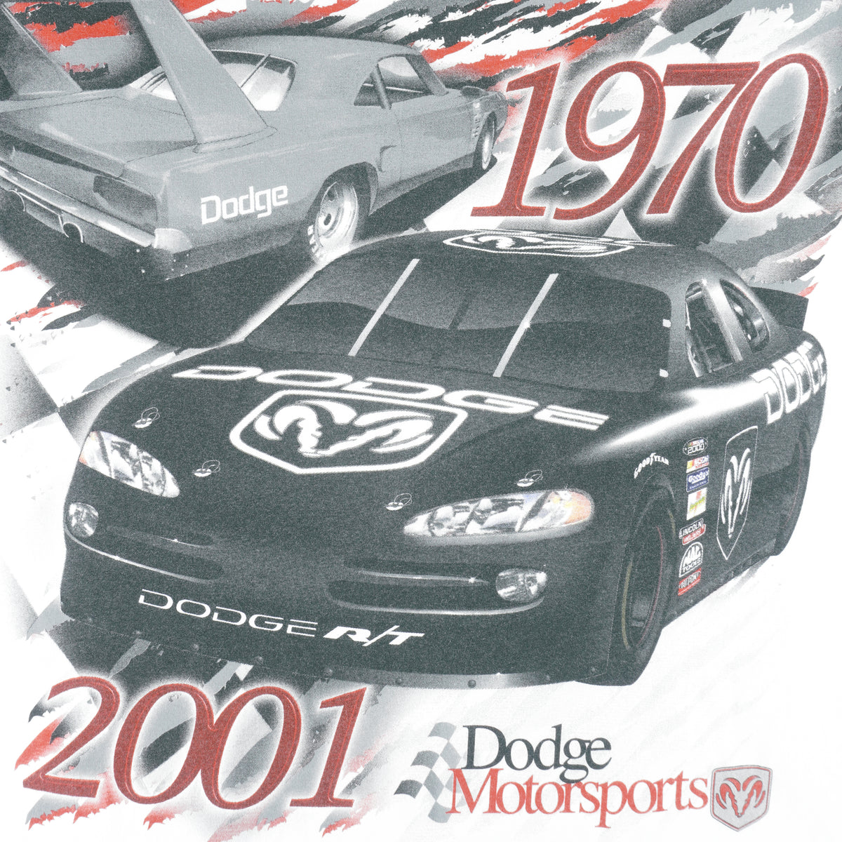 Vintage (AAA) - Dodge Motorsports We're Back T-Shirt 2001 Large Vintage Retro