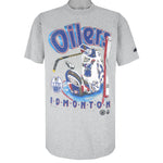 NHL (Bulletin Athletic) - Edmonton Oilers T-Shirt 1990s X-Large