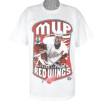 NHL (Gildan) - Detroit Red Wings Nicklas Lidstrom MVP T-Shirt 2002 Large