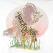 Vintage (Turner) - Safari Giraffe Animal Printed T-Shirt 1990s Large Vintage Retro