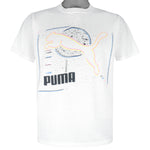 Puma - Big Logo T-Shirt 1990s Large