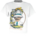 Vintage - White Panama Jack T-Shirt 1990s Medium Vintage Retro