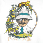 Vintage - White Panama Jack T-Shirt 1990s Medium Vintage Retro