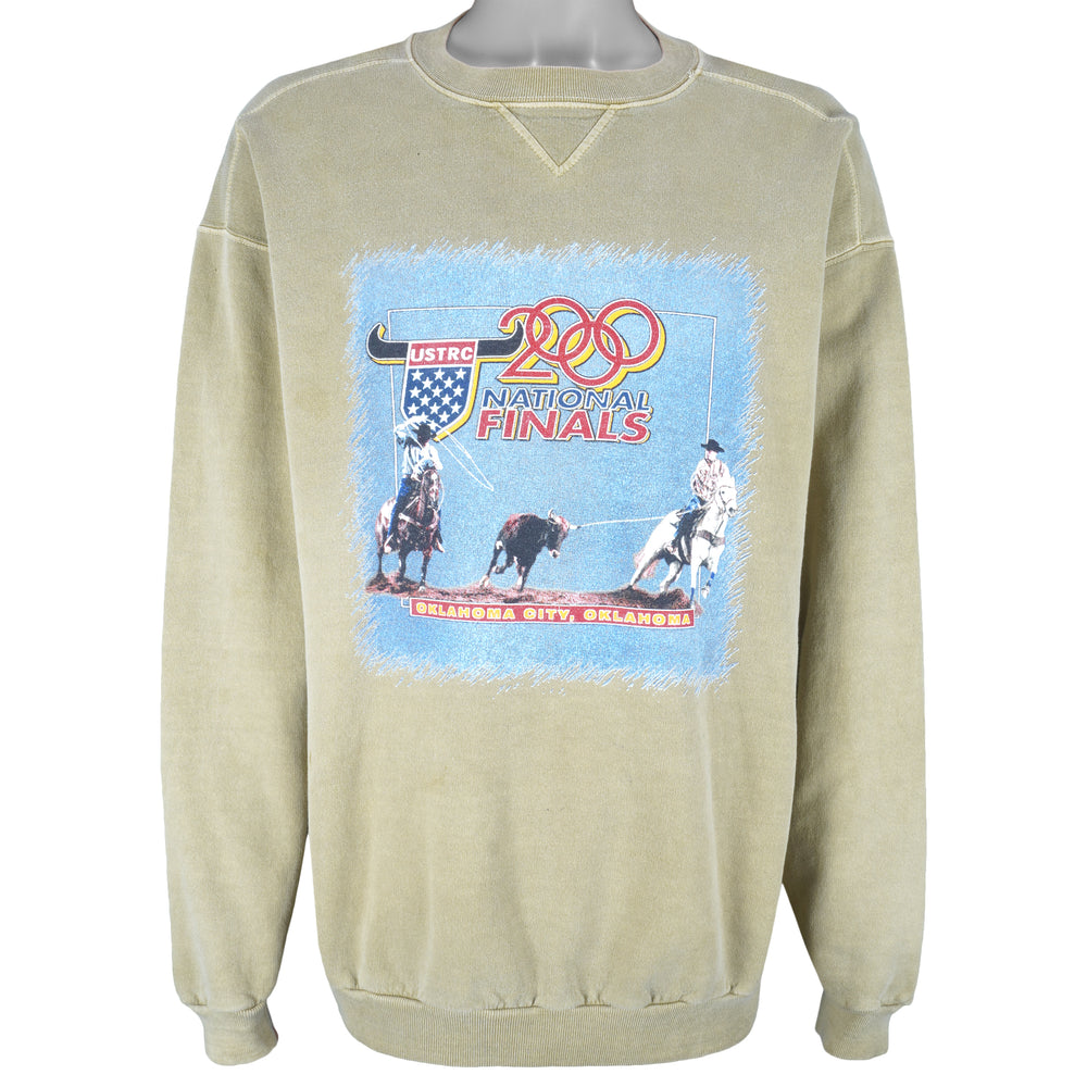 Vintage (Flash) - USTRC National Final Crew Neck Sweatshirt 1990s Large Vintage Retro
