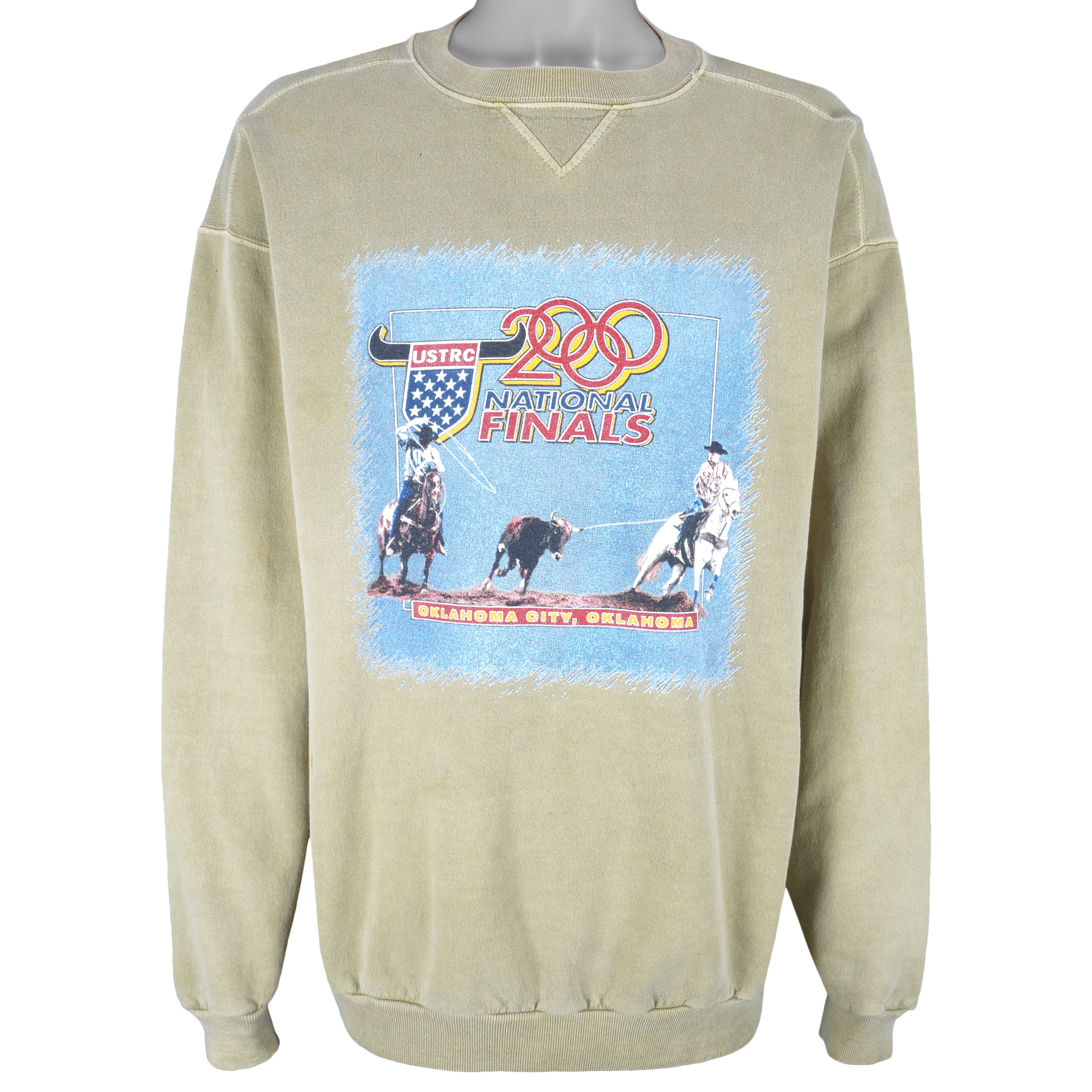 Vintage (Flash) - USTRC National Final Crew Neck Sweatshirt 1990s Large Vintage Retro