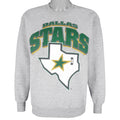 NHL (Lee) - Dallas Stars Embroidered Crew Neck Sweatshirt 1990s Medium Vintage Retro Hockey