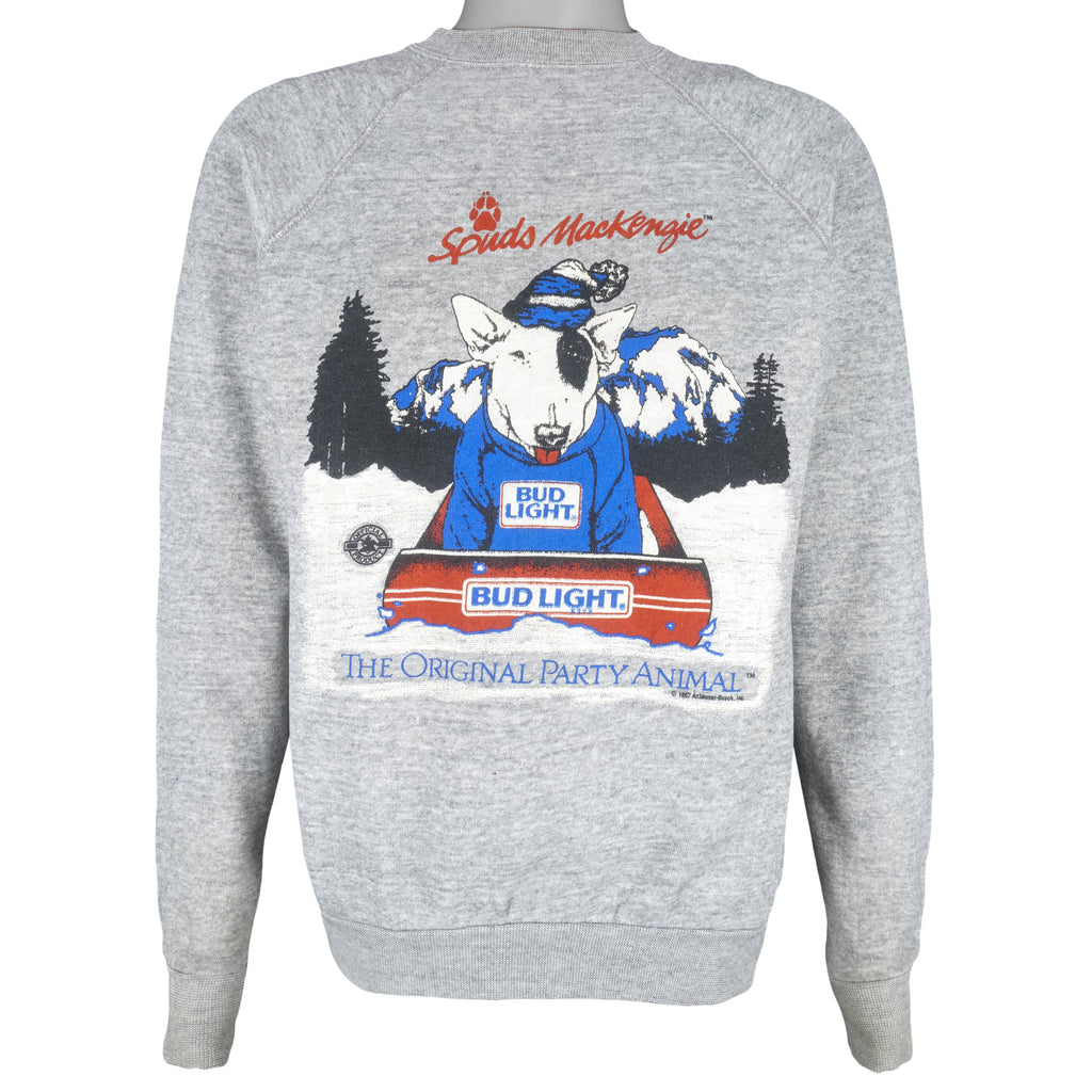 Vintage (Artex) - Bud Light Spuds Mackenzie The Original Party Animal Sweatshirt 1987 Large Vintage Retro