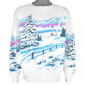 Vintage - Salt Lake Winter Crew Neck Sweatshirt 1990s Large Vintage Retro