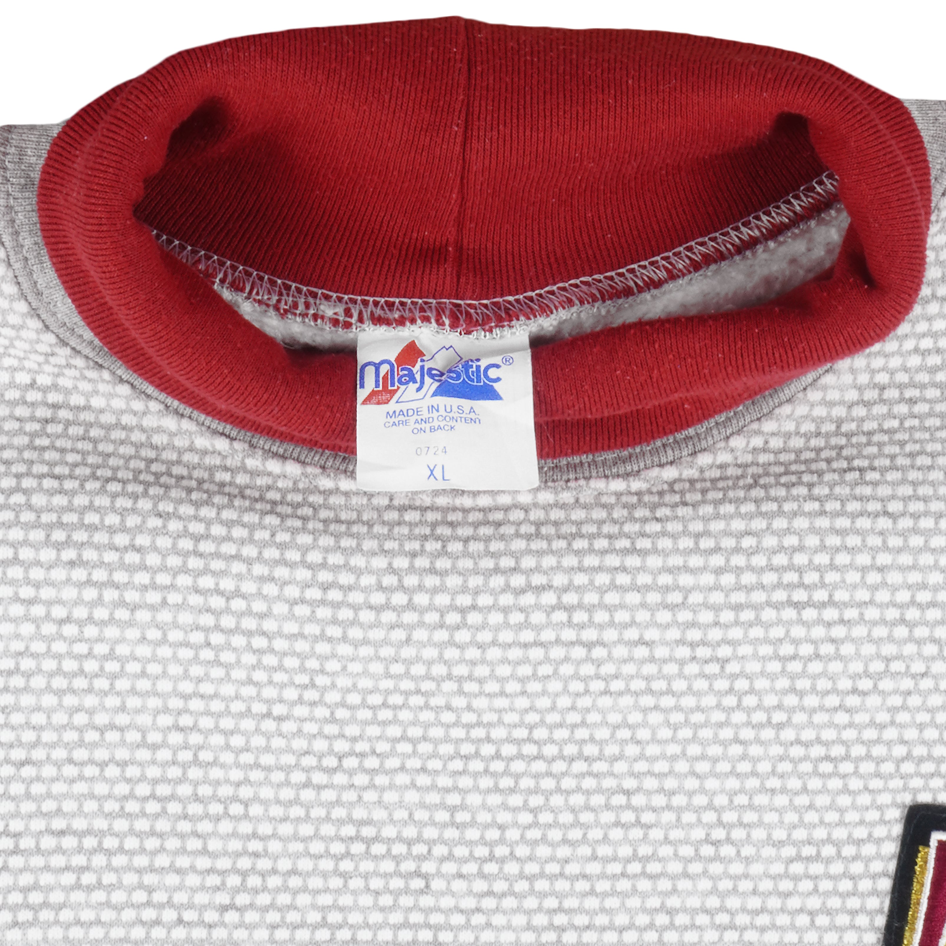 NFL (Majestic) - San Francisco 49ers Spell-Out Turtleneck Sweatshirt 1990s X-Large Vintage Retro Football