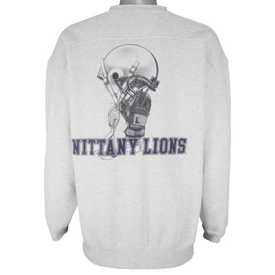 NCAA (Galt Sand) - Penn State Nittany Lions Helmet Crew Neck Sweatshirt 1990s X-Large