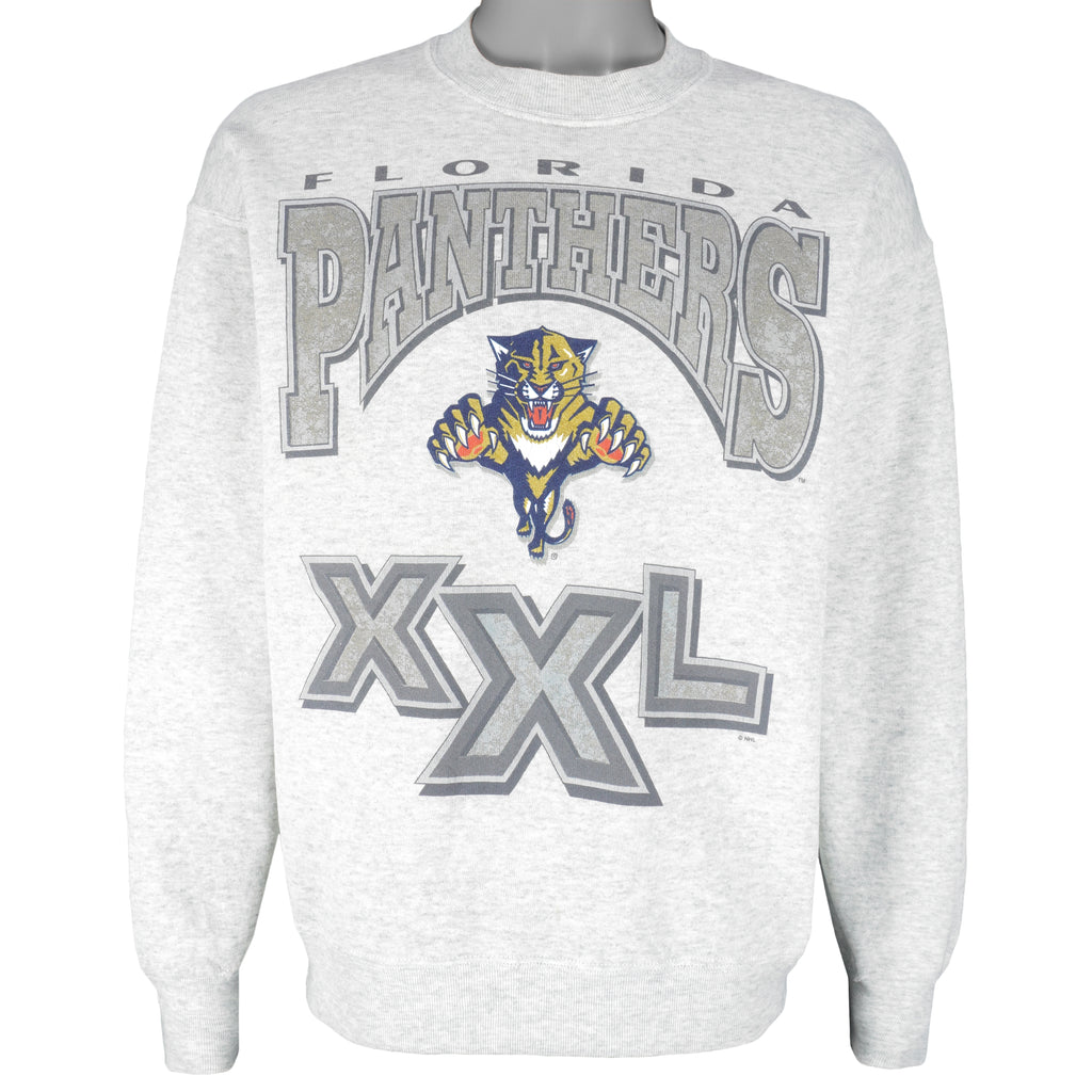 NHL - Florida Panthers XXL Crew Neck Sweatshirt 1990s Medium Vintage Retro Hockey