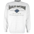 Harley Davidson - The Rest Is Just Details Crew Neck Sweatshirt 1996 Large Vintage Retro