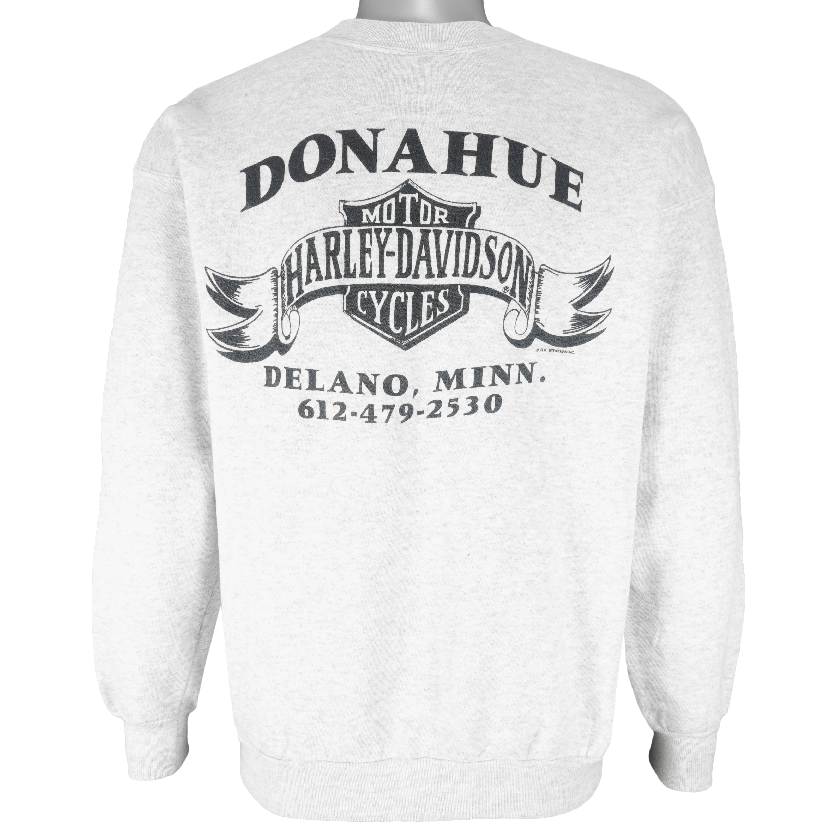 Harley Davidson - The Rest Is Just Details Crew Neck Sweatshirt 1996 Large Vintage Retro