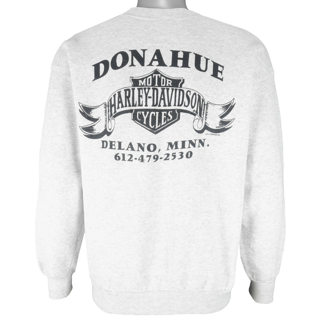 Harley Davidson - The Rest Is Just Details Crew Neck Sweatshirt 1996 Large Vintage Retro