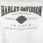 Harley Davidson - The Rest Is Just Details Crew Neck Sweatshirt 1996 Large Vintage Retro