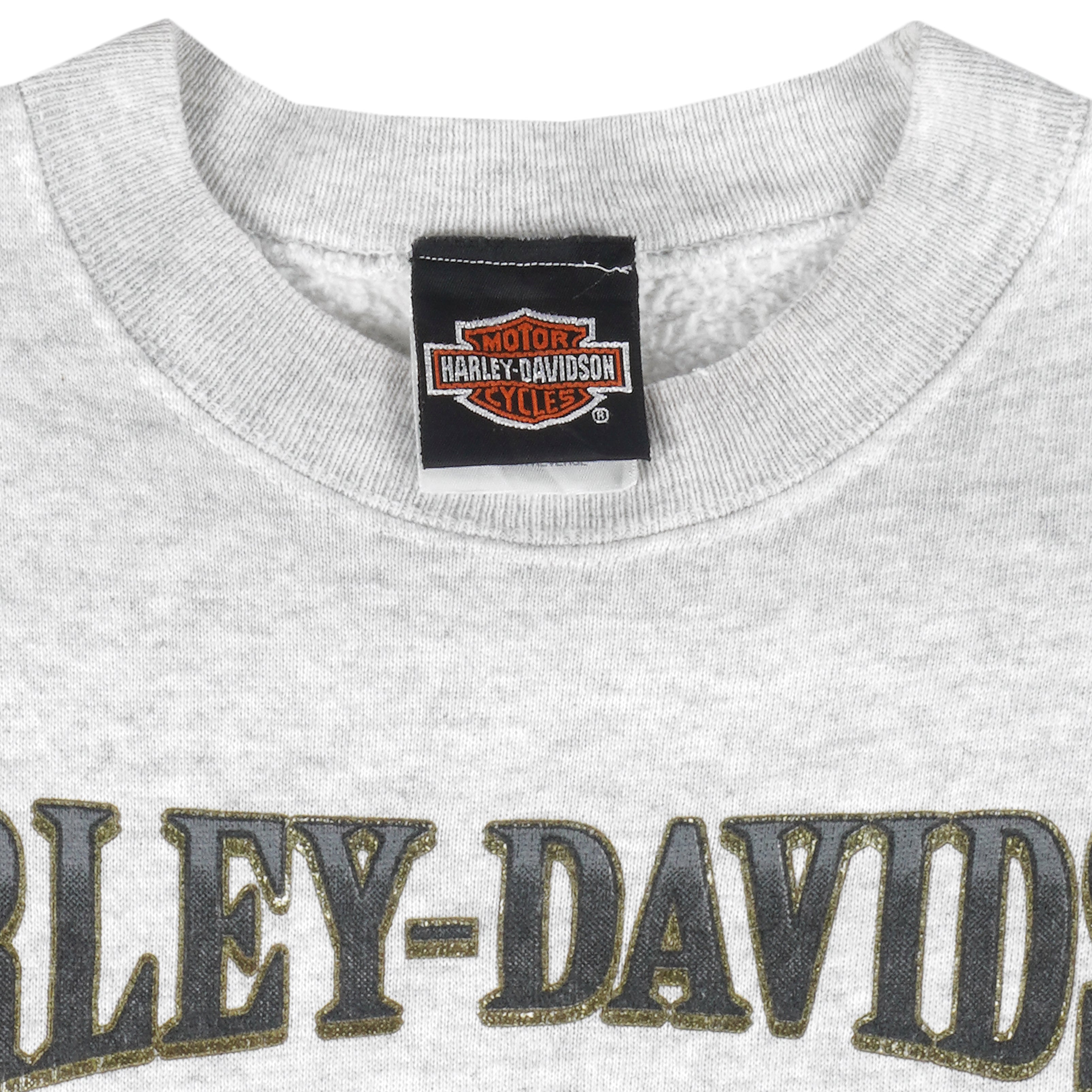 Harley Davidson - The Rest Is Just Details Crew Neck Sweatshirt 1996 Large Vintage Retro