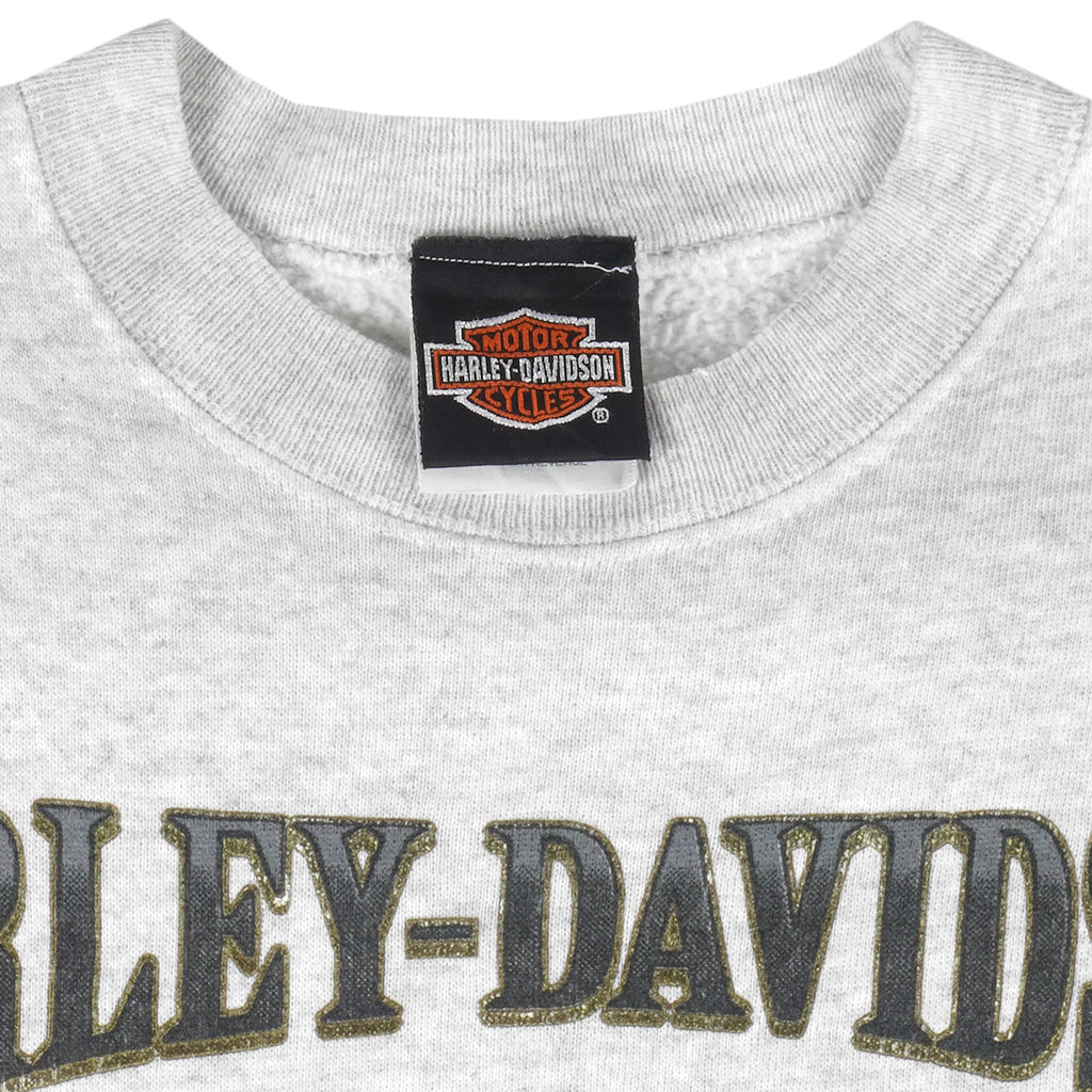 Harley Davidson - The Rest Is Just Details Crew Neck Sweatshirt 1996 Large Vintage Retro