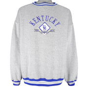 NCAA (Midwest) - Kentucky Wildcats Embroidered Sweatshirt 1990s X-Large Vintage Retro Football College