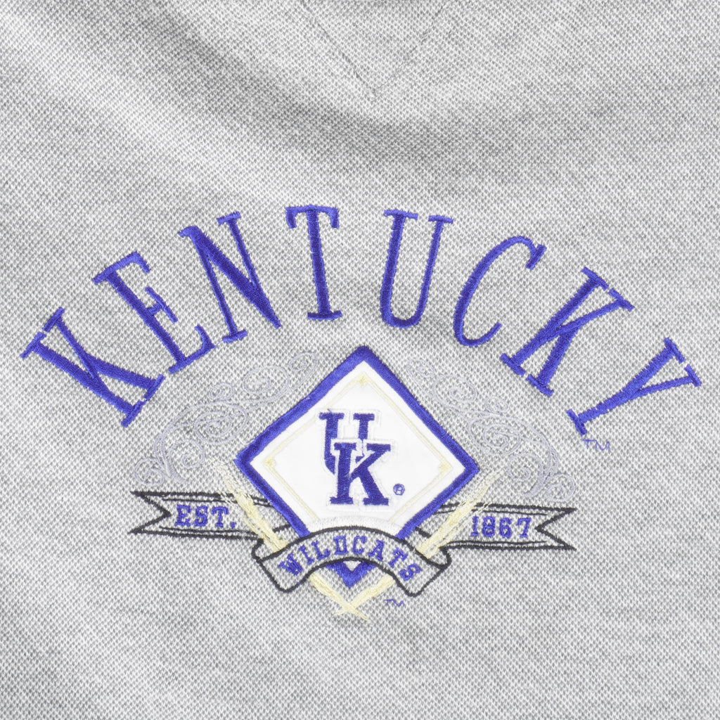 NCAA (Midwest) - Kentucky Wildcats Embroidered Sweatshirt 1990s X-Large Vintage Retro Football College