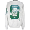 NCAA (Riddle) - Michigan State Spartans Crew Neck Sweatshirt 1990s XX-Large Vintage Retro Football College
