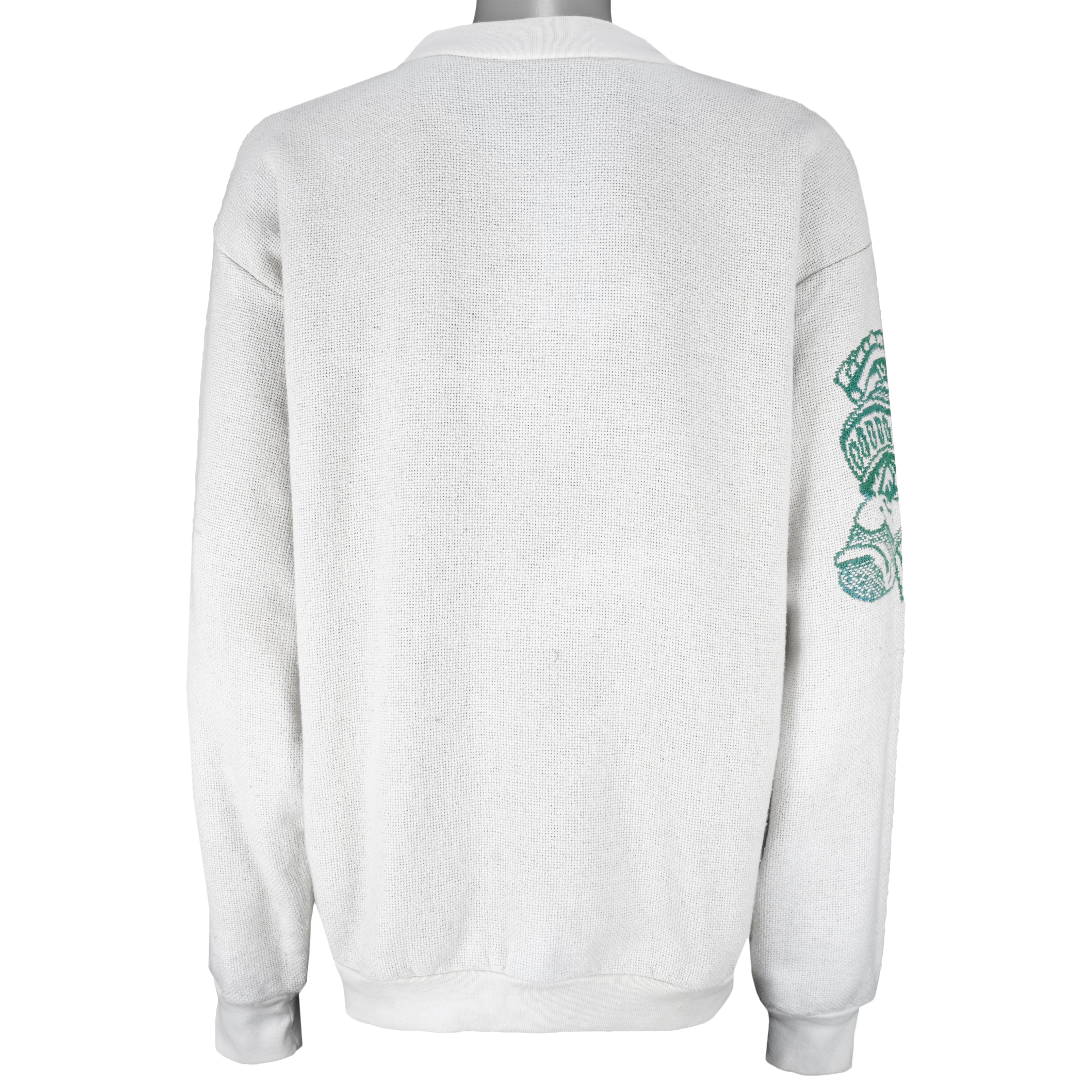 NCAA (Riddle) - Michigan State Spartans Crew Neck Sweatshirt 1990s XX-Large Vintage Retro Football College