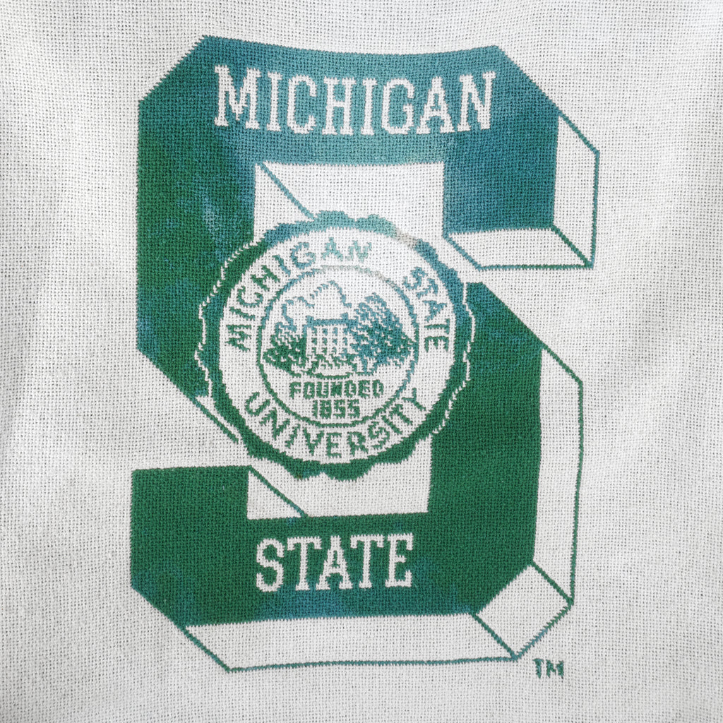 NCAA (Riddle) - Michigan State Spartans Crew Neck Sweatshirt 1990s XX-Large Vintage Retro Football College