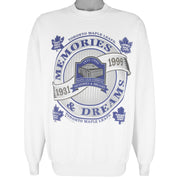 NHL (Bulletin) - Toronto Maple Leafs Crew Neck Sweatshirt 1999 Large Vintage Retro Hockey