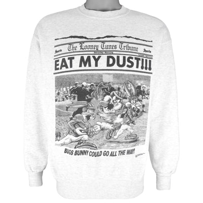 Looney Tunes (Signal Sport) - Bugs Bunny Could Go All The Way Football Sweatshirt 1995 Large
