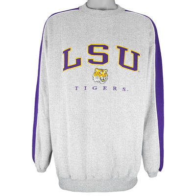 NCAA (NCC) - LSU Tigers Embroidered Crew Neck Sweatshirt XX-Large