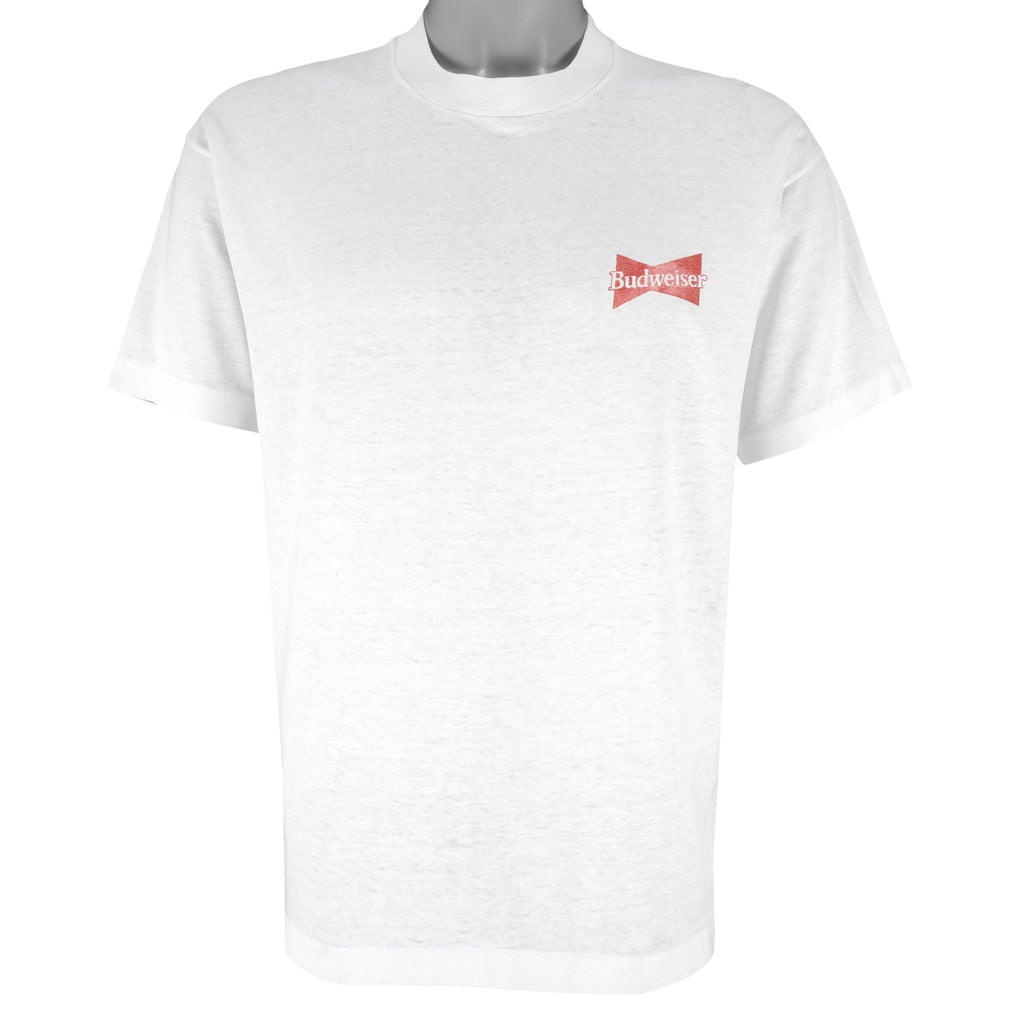 Vintage (Budweiser) - This Bud For You Alligator Single Stitch T-Shirt 1990s Medium Vintage Retro