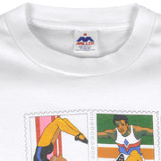 Vintage (Miller) - Firestone USA Olympics Single Stitch T-Shirt 1990s X-Large Vintage Retro