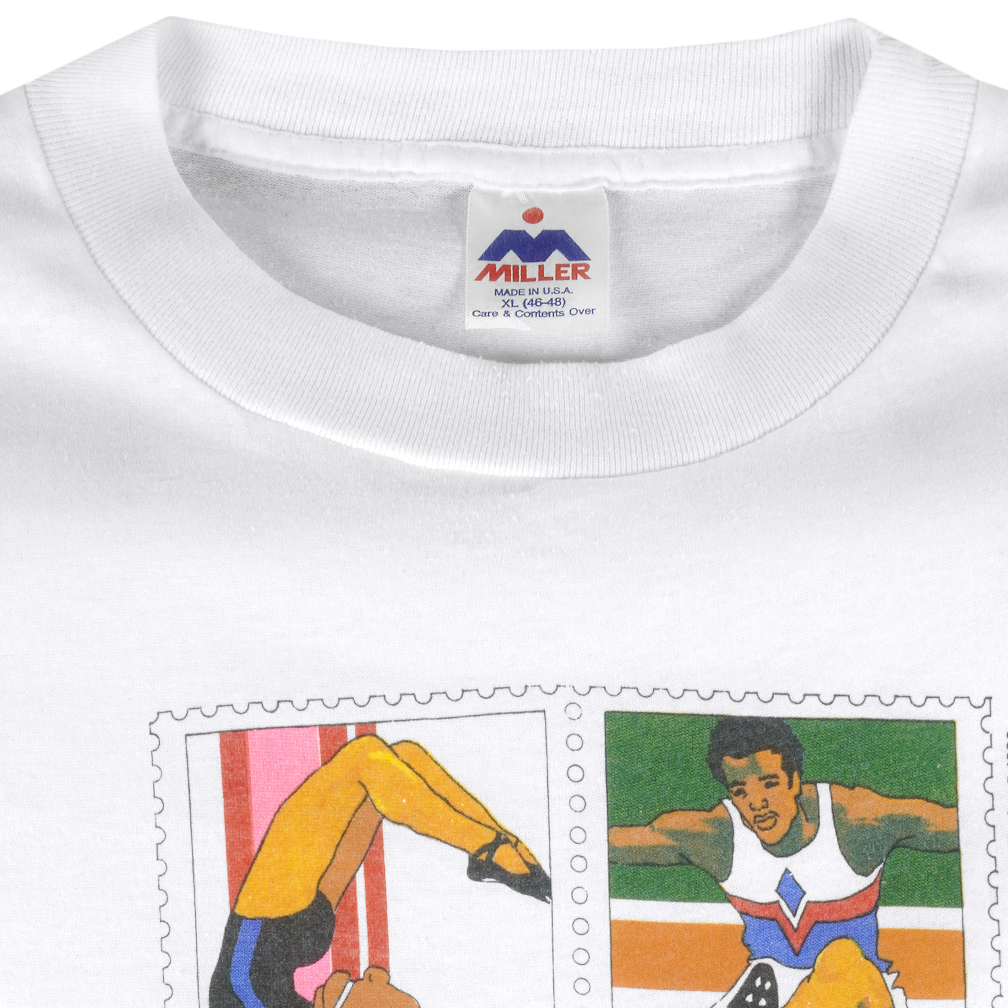Vintage (Miller) - Firestone USA Olympics Single Stitch T-Shirt 1990s X-Large Vintage Retro