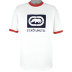 Vintage (Ecko Unltd) - White Big Logo T-Shirt 1990s X-Large Vintage Retro