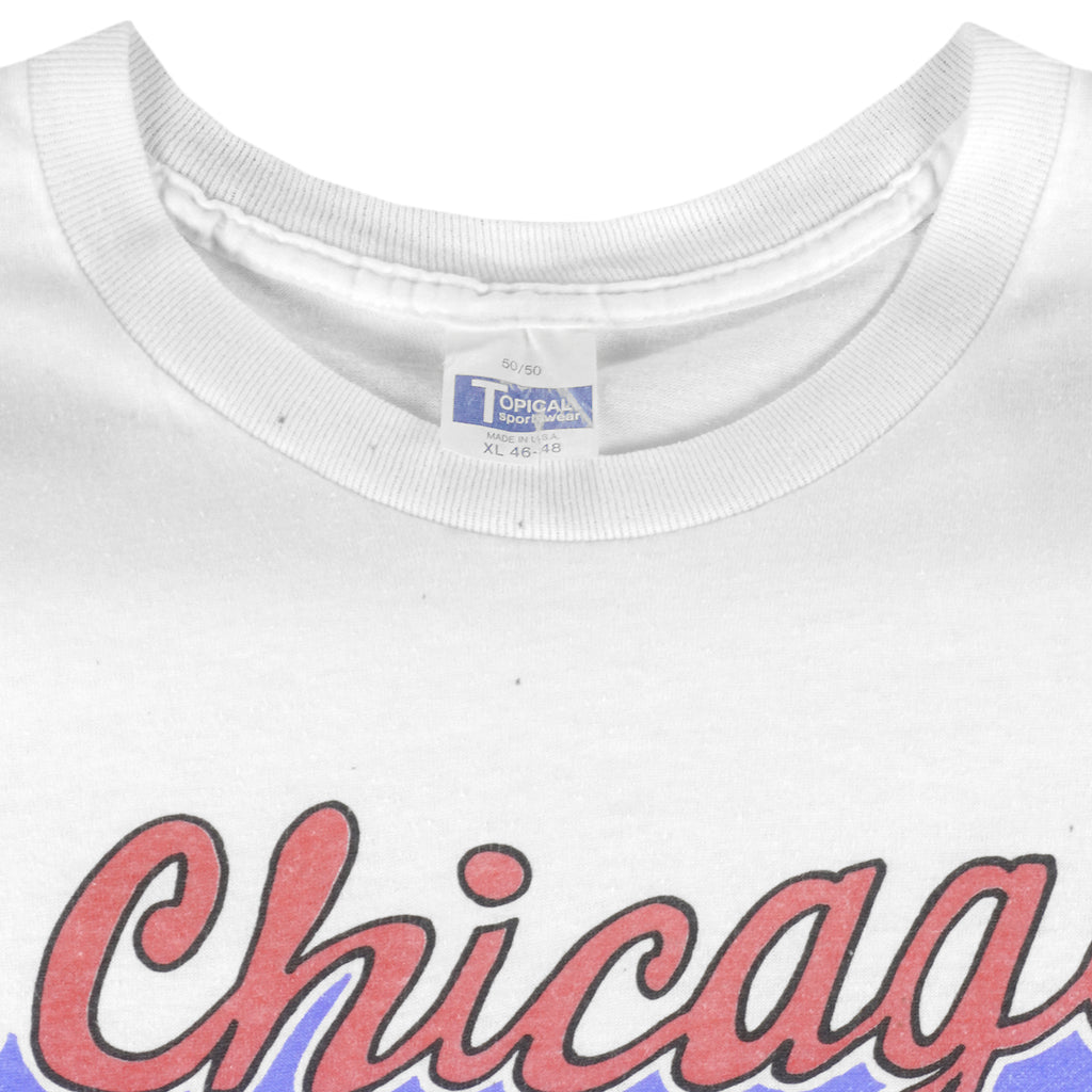 MLB (Topical) - Chicago White Sox Is on Fire T-Shirt 1990s X-Large Vintage Retro Baseball