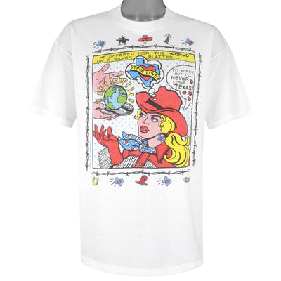 Vintage (Hanes) - I'm Sorry But I'll Never Leave Texas Comic T-Shirt 1992 X-Large