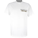 Vintage - White Panama Jack Single Stitch T-Shirt 1990s Large Vintage Retro
