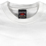 Vintage - White Panama Jack Single Stitch T-Shirt 1990s Large Vintage Retro