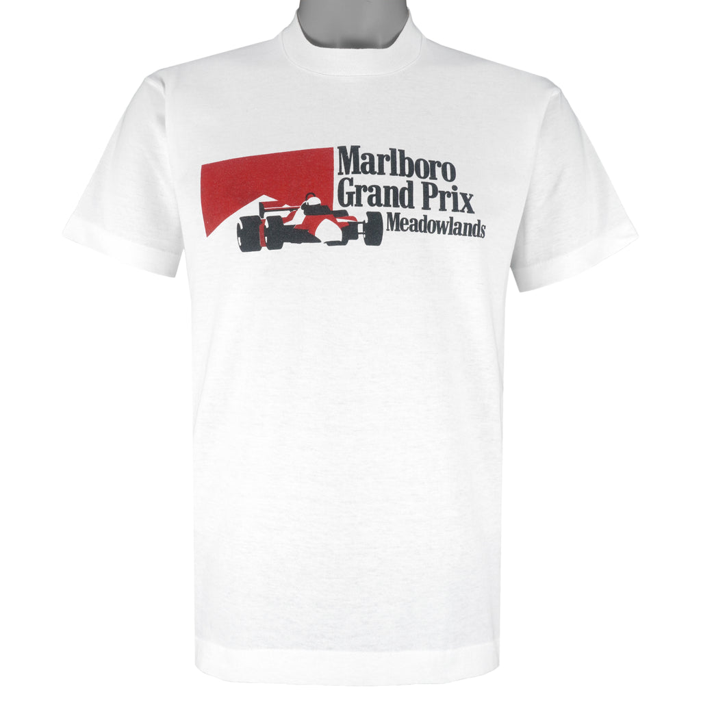 Vintage (Marlboro) - Grand Prix Medowlands Road Racing T-Shirt 1990s Large Vintage Retro