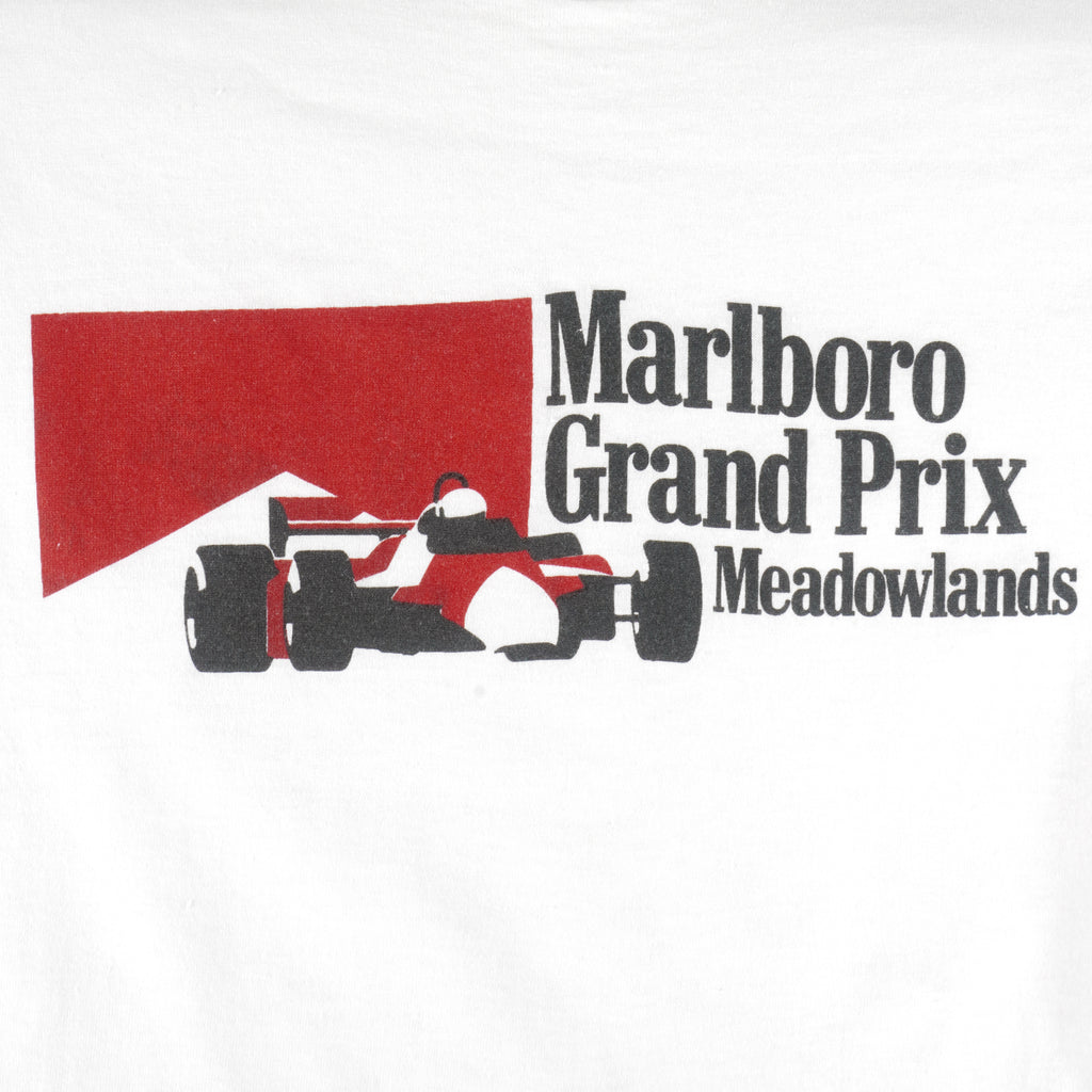 Vintage (Marlboro) - Grand Prix Medowlands Road Racing T-Shirt 1990s Large Vintage Retro