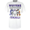 NHL (My Favorite Team) - Toronto Maple Leafs VS Vancouver Canucks Playoff T-Shirt 1994 Large Vintage Retro Hockey