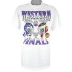 NHL (My Favorite Team) - Toronto Maple Leafs VS Vancouver Canucks Playoff T-Shirt 1994 Large Vintage Retro Hockey
