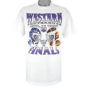 NHL (My Favorite Team) - Toronto Maple Leafs VS Vancouver Canucks Playoff T-Shirt 1994 Large Vintage Retro Hockey