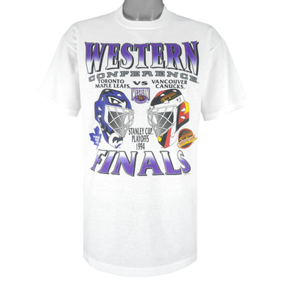 NHL (My Favorite Team) - Toronto Maple Leafs VS Vancouver Canucks Finals T-Shirt 1994 Large