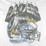 NFL (Salem) - Oakland Raiders Big Logo Single Stitch T-Shirt 1990s Large Vintage Retro Football