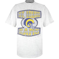 NFL - Grey St. Louis Rams Helmet T-Shirt 1996 Large Vintage Retro Football