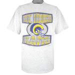 NFL - Grey St. Louis Rams Helmet T-Shirt 1996 Large Vintage Retro Football