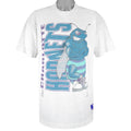 NBA (Nutmeg) - Charlotte Hornets Single Stitch T-Shirt 1990s X-Large Vintage Retro Basketball