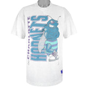 NBA (Nutmeg) - Charlotte Hornets Single Stitch T-Shirt 1990s X-Large Vintage Retro Basketball